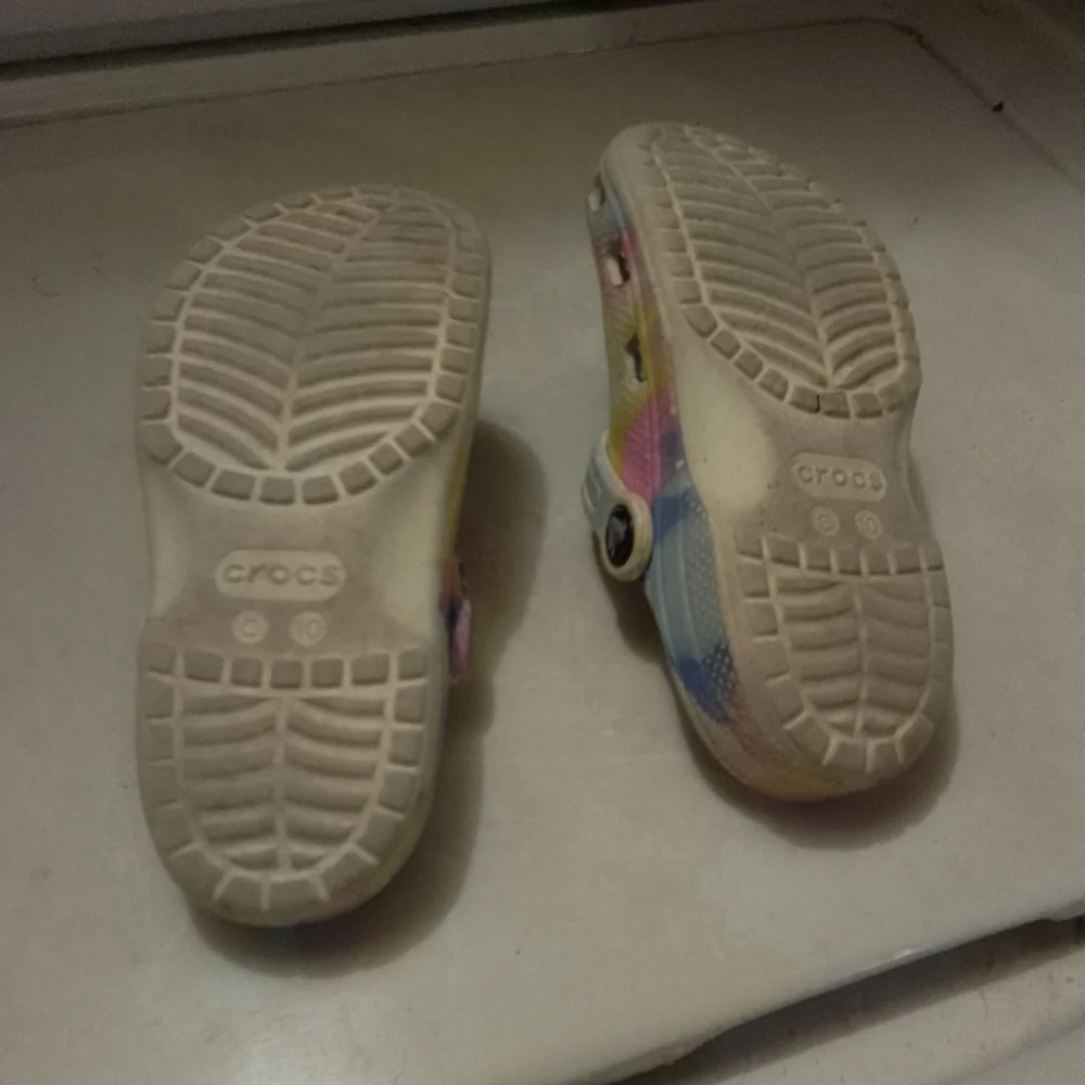 CROCS Yellow and Pink Sandals‎ with Ventilation Holes